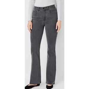 Ann Taylor The Boot Jeans Womens 4 Gray Mid Rise Bootcut Denim NWT